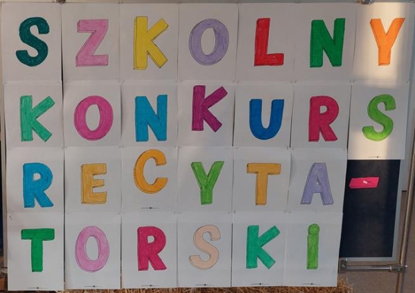 SZKOLNY  KONKURS  RECYTATORSKI